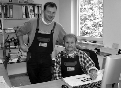Egbert Rönitz (re.) und sein Sohn Tassilo